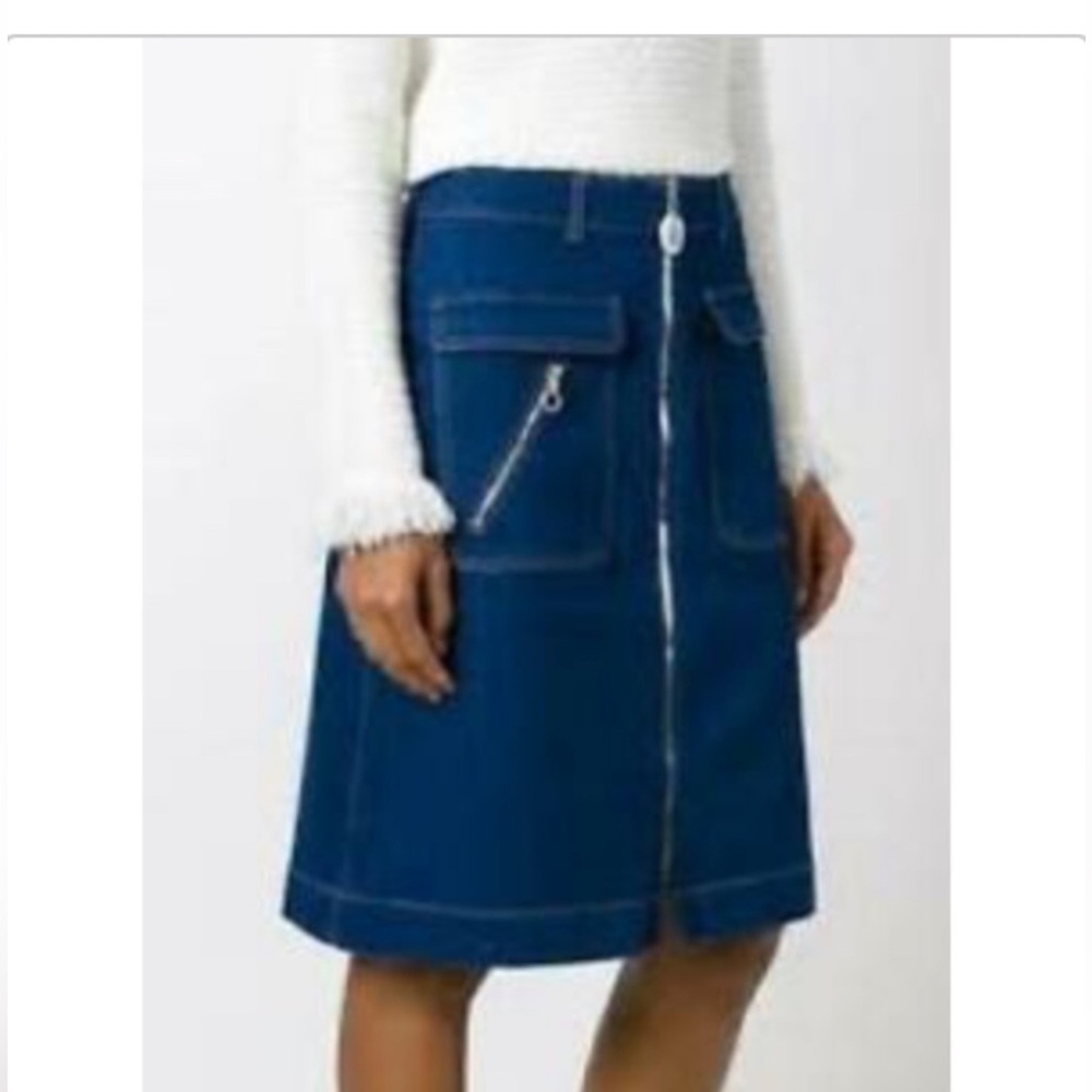 HOST PICK🎉Stella McCartney Denim/Blue Jean Skirt w/Zippers Size 38 (US 2-4)